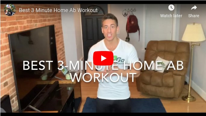 Best 3-Minute Home Ab Workout | Fit2Go Personal Training